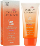 JIGOTT Snail UV Sun Block SPF 50+/PA+++ (Солнцезащитный крем Джиготт) - 70 мл.