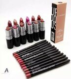 MAC Matte Lip Palettes + Kits A (Помада, Карандаш Мак) - 2 в 1